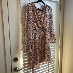 Blush Pink Spotted Dress